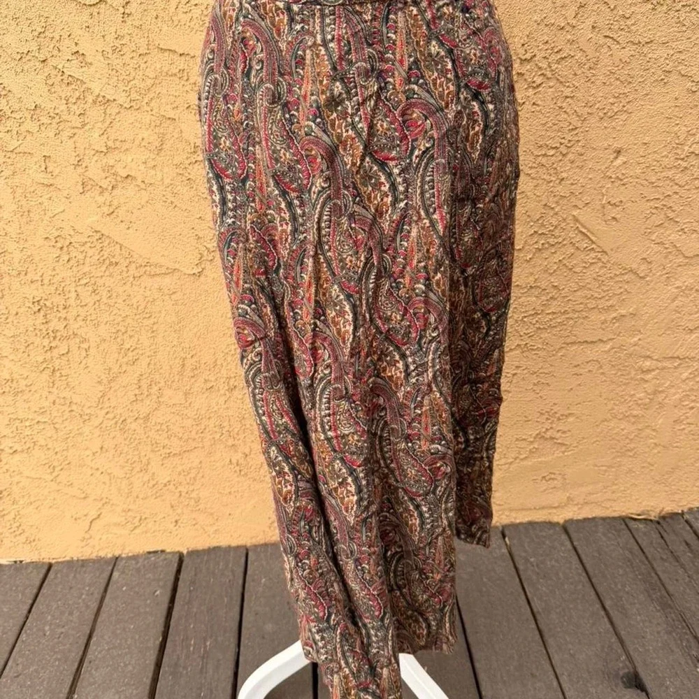 Vintage Koret paisley print skirt - Picture 2 of 8